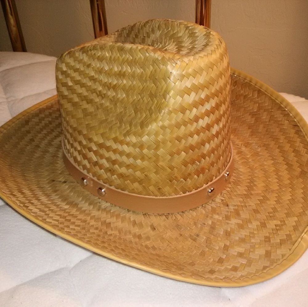 Woven Straw Cowboy Hat
